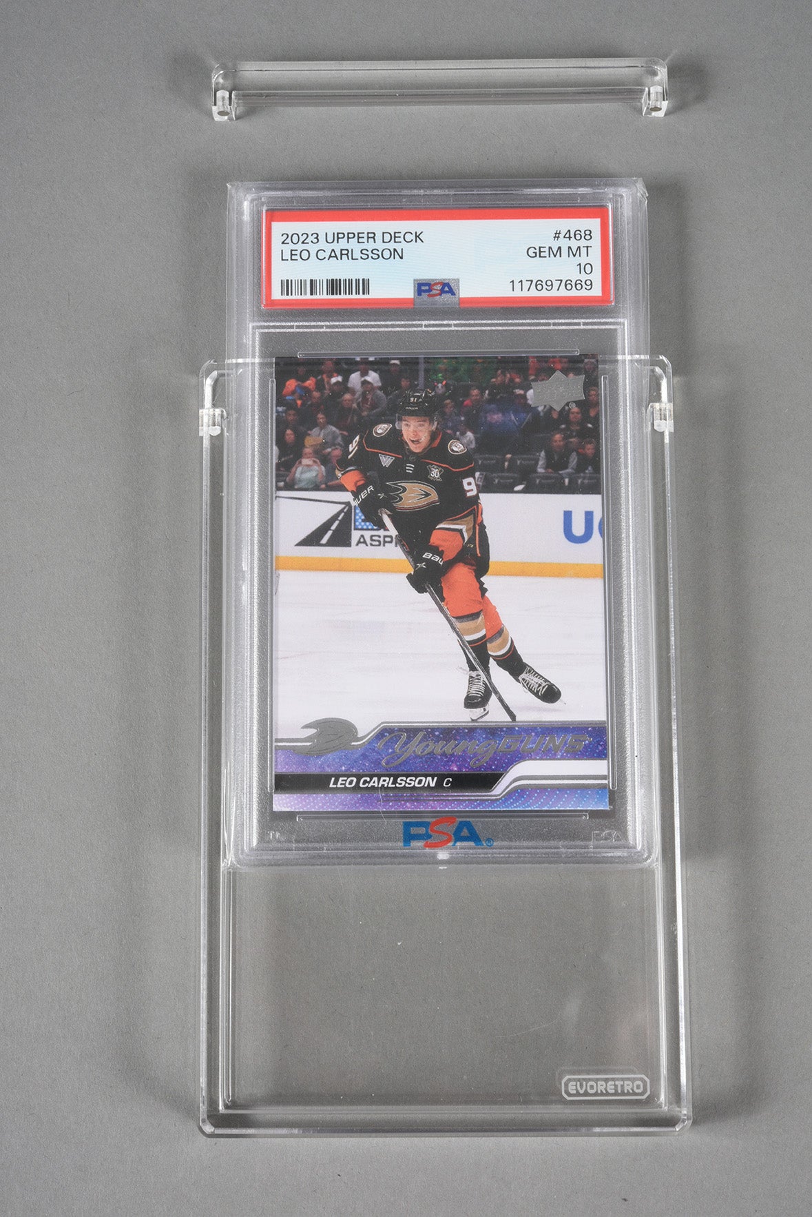 Magnetic Acrylic Case Display for 1 PSA Slab - Clear