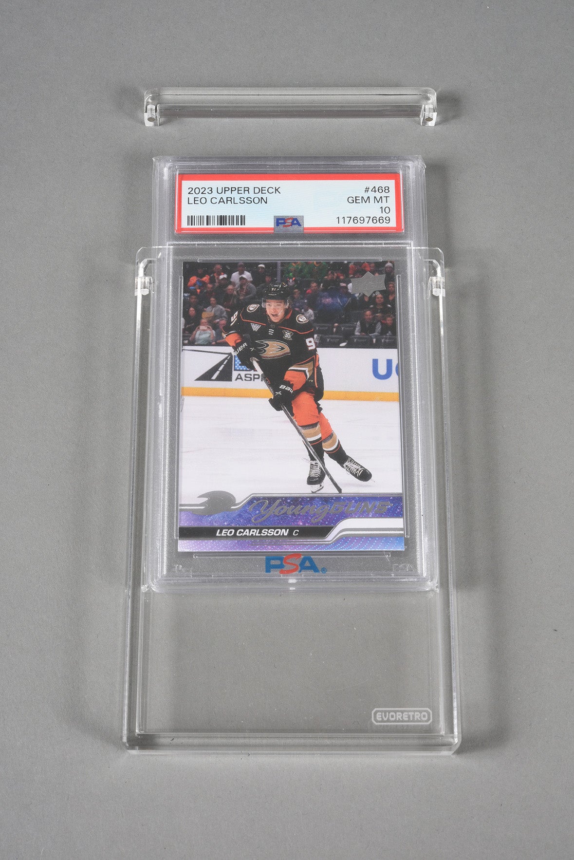 Magnetic Acrylic Case Display for 1 PSA Slab - Clear