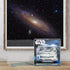 Two PET protectors for Star Wars Micro Galaxy Squadron, one with starfighter, set against a galaxy-themed background