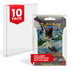 Pokémon Retail Booster Pack PET Protectors (Cardboard Packaging, 0.40 mm, 10-Pack)