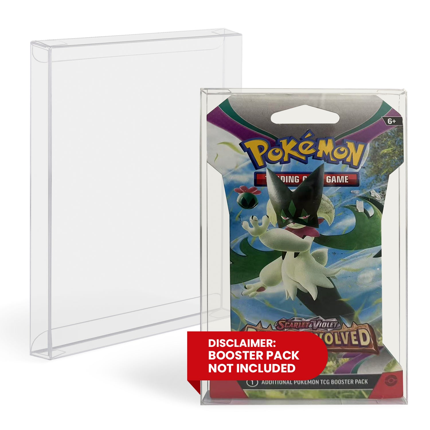 Pokémon Retail Booster Pack PET Protectors (Cardboard Packaging, 0.40 mm, 10-Pack)