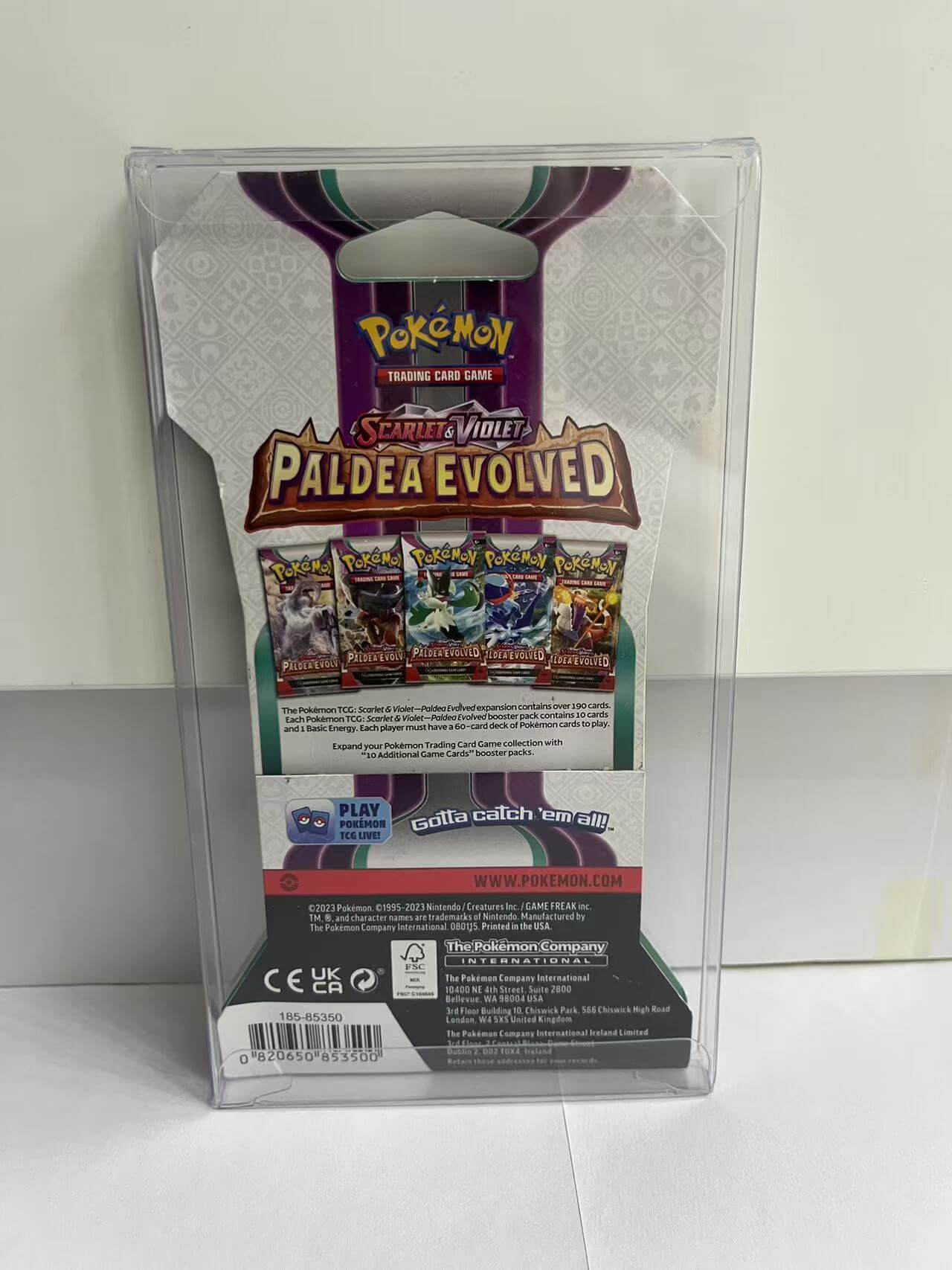 Protecteurs PET pour booster packs Pokémon (emballage carton, 0,40 mm, paquet de 10)