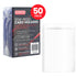 Packaging of Evoretro semi-rigid card holders with a clear plastic holder on a white background