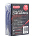 A pack of 50 EVORETRO Semi-Rigid Card Holders in a plastic packaging with a label showing the product details.