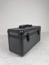 Black - grey suitcase on a light gray background