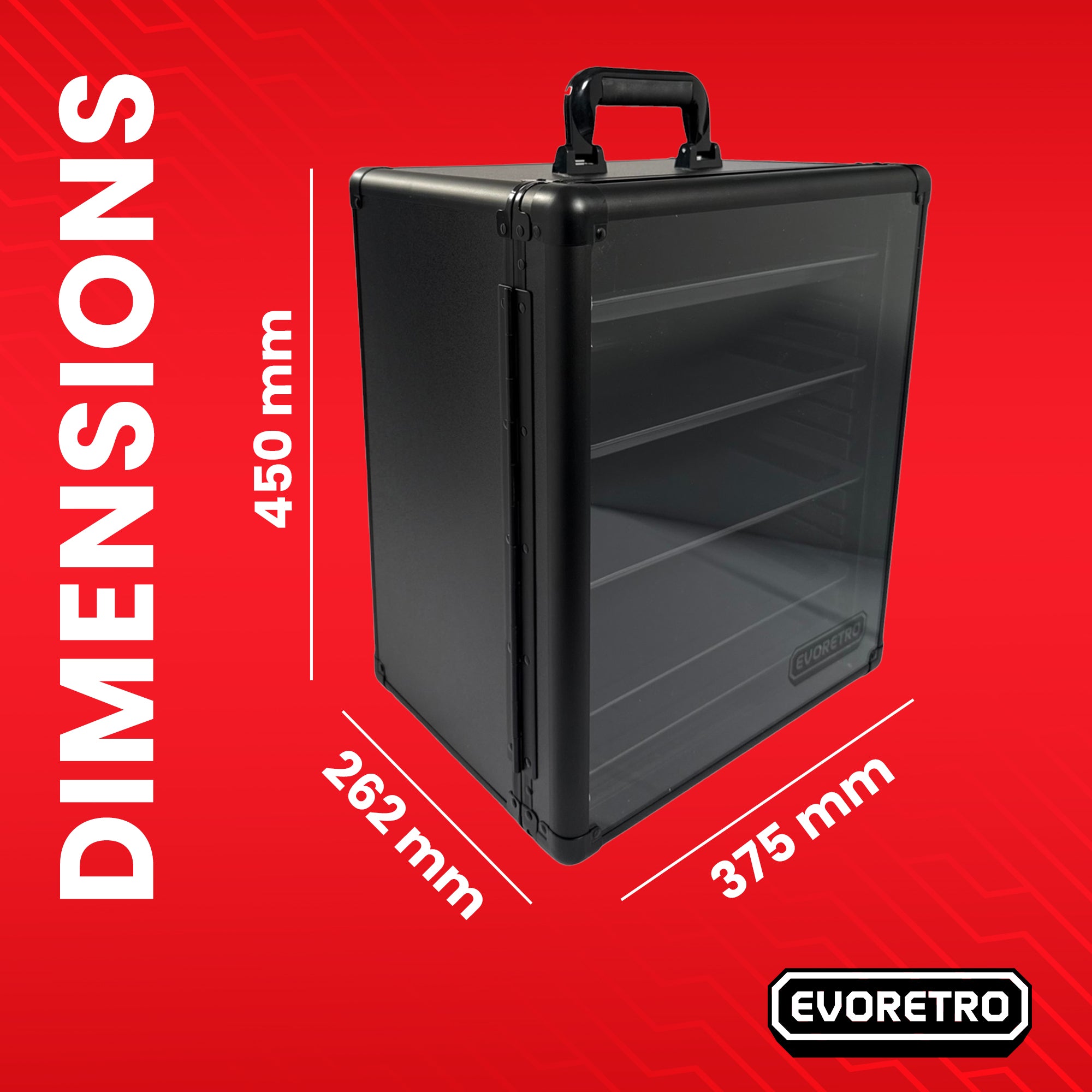Aluminum Miniatures Display & Carry Case w/ 5 Metal Trays for Collectible Figures and Models