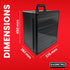 Aluminum Miniatures Display & Carry Case w/ 5 Metal Trays for Collectible Figures and Models