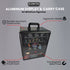 Aluminum Miniatures Display & Carry Case w/ 5 Metal Trays for Collectible Figures and Models