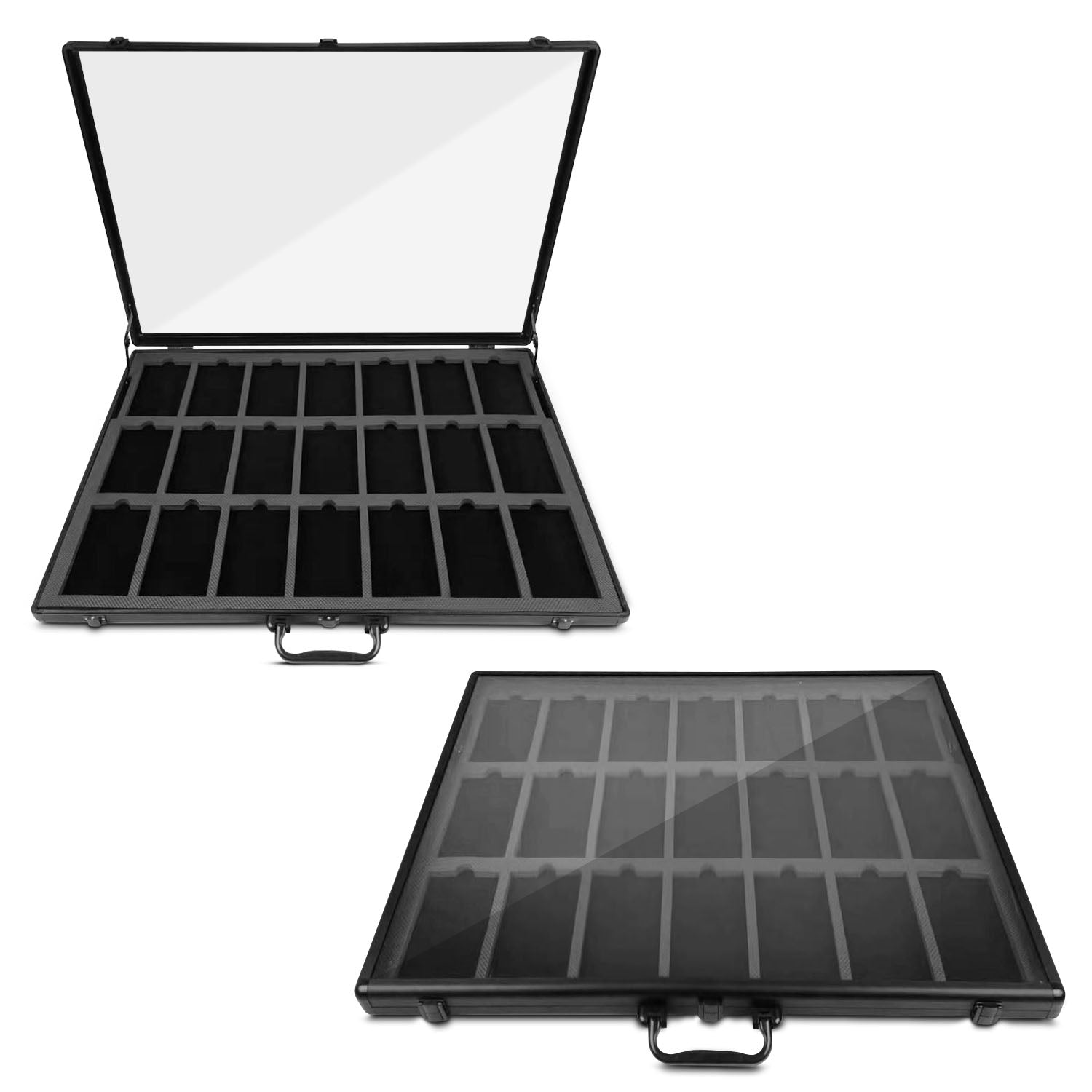 Graded Card Display Case – 21-Slot Secure Showcase