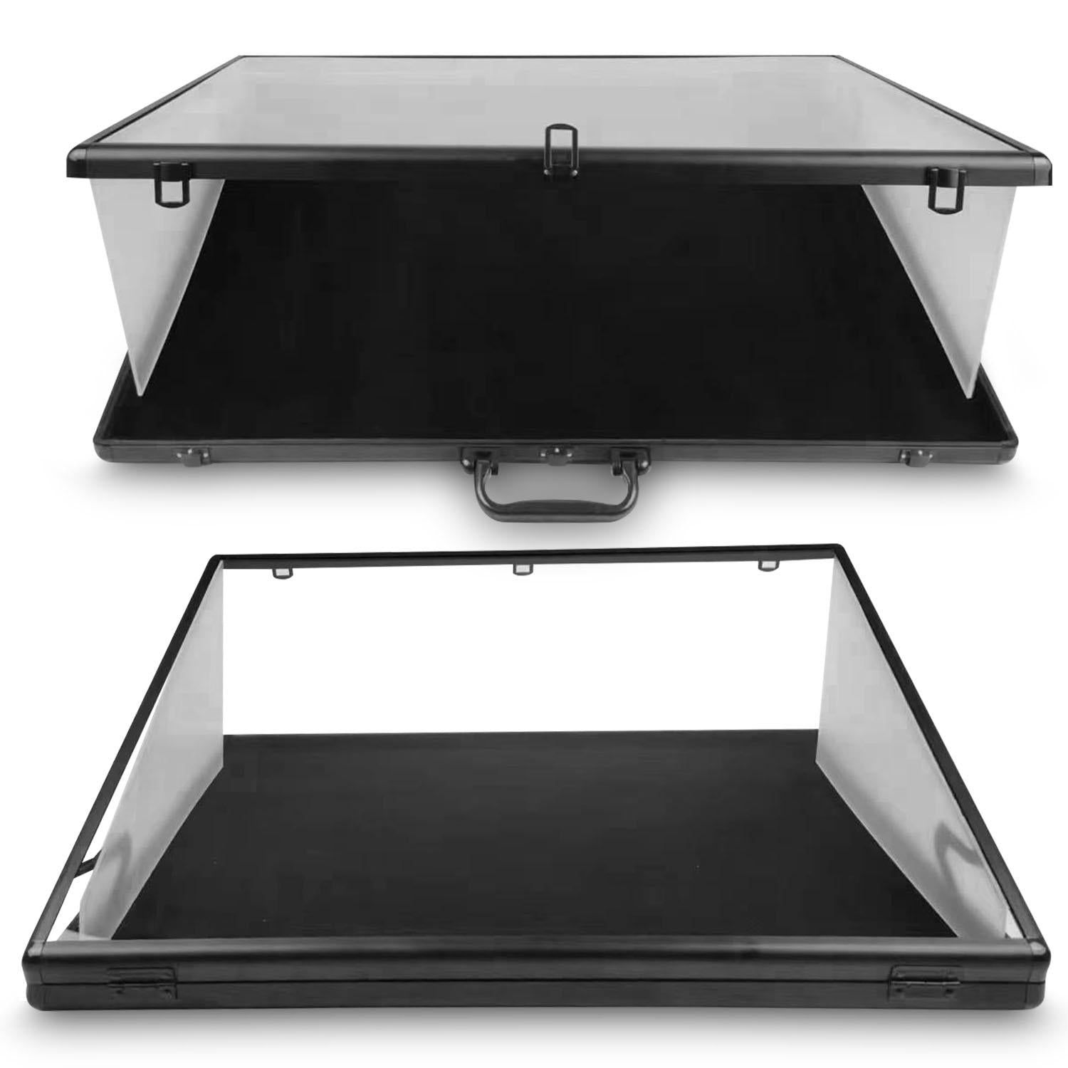 Lockable Aluminum Display Case – Secure Collectible Showcase