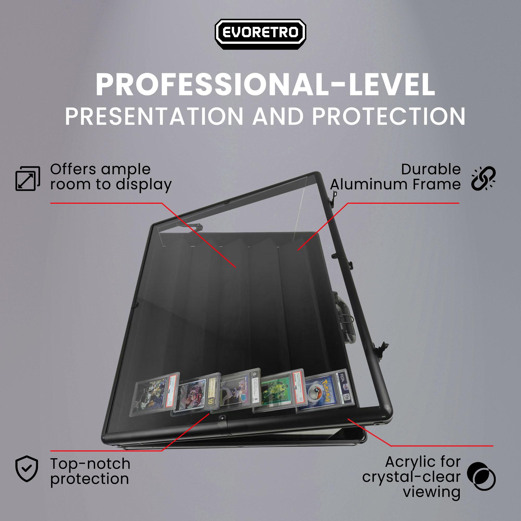 Lockable Aluminum Display Case – Secure Collectible Showcase