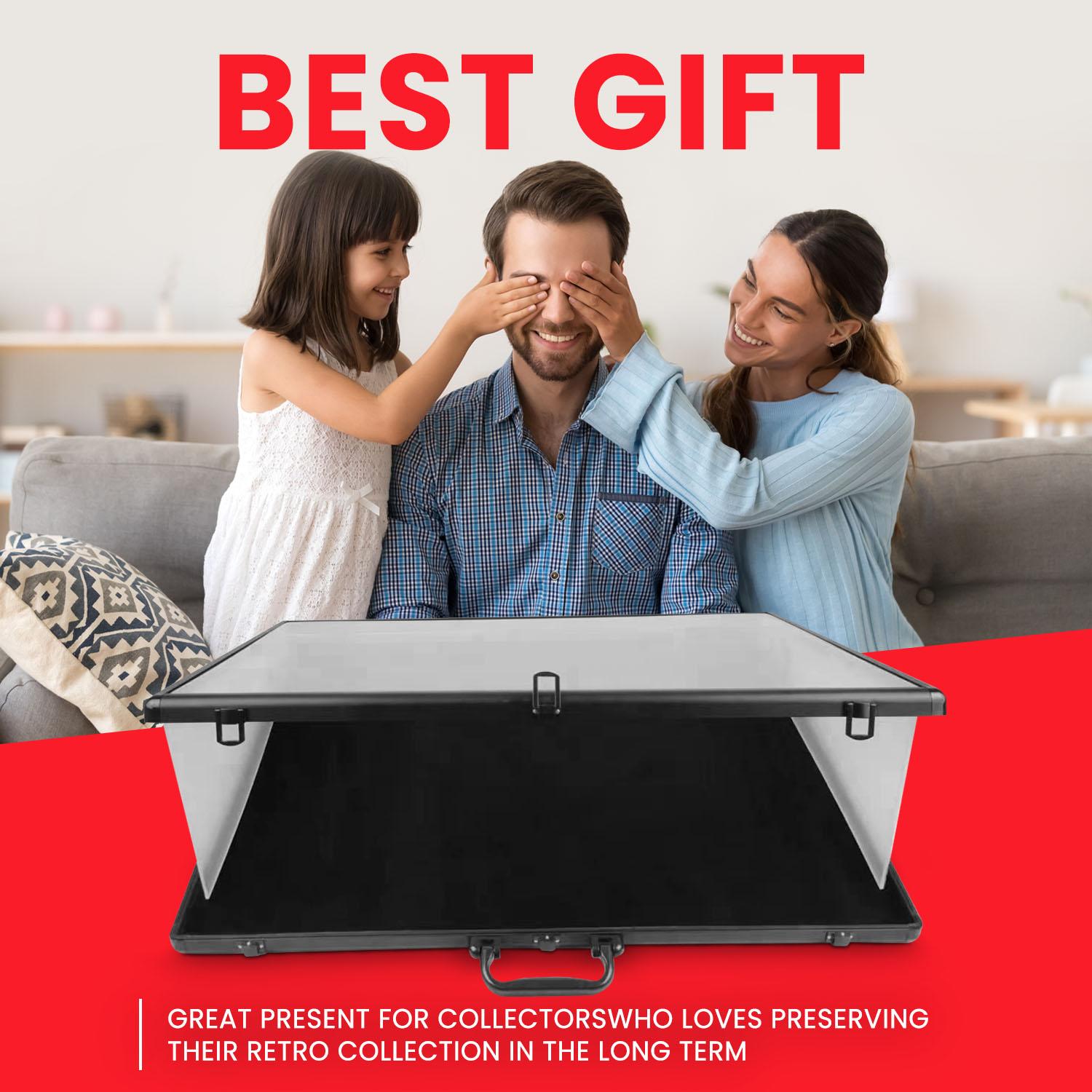 Lockable Aluminum Display Case – Secure Collectible Showcase