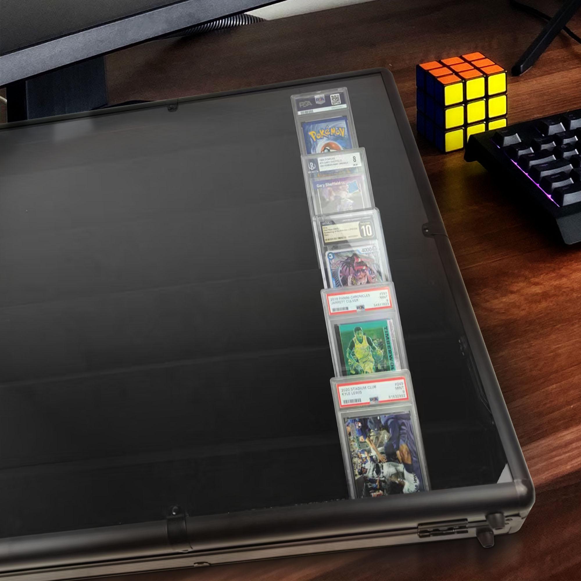 Lockable Aluminum Display Case – Secure Collectible Showcase