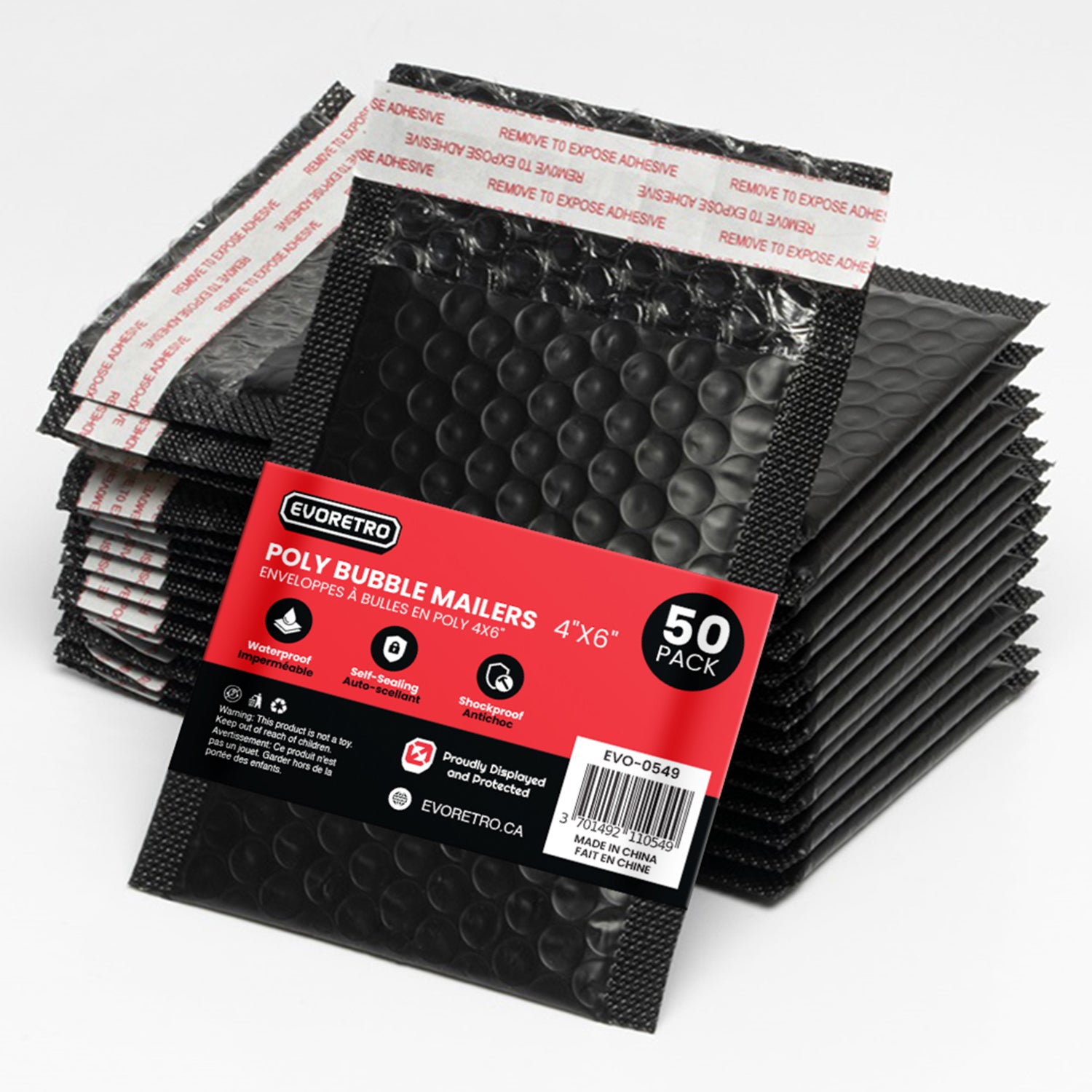 50x Poly Bubble Mailers  4x6
