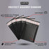 50x Enveloppes d’Expédition à Bulles 6x10" – Noires, Protectrices