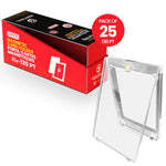 Magnetic one touch card holder 130pt for thicker trading cards with secure snap closure