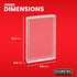EVORETRO booster pack acrylic case dimensions size for sealed trading card pack protector