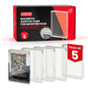 EVORETRO magnetic booster pack case pack of 5 acrylic display holders for sealed trading card packs