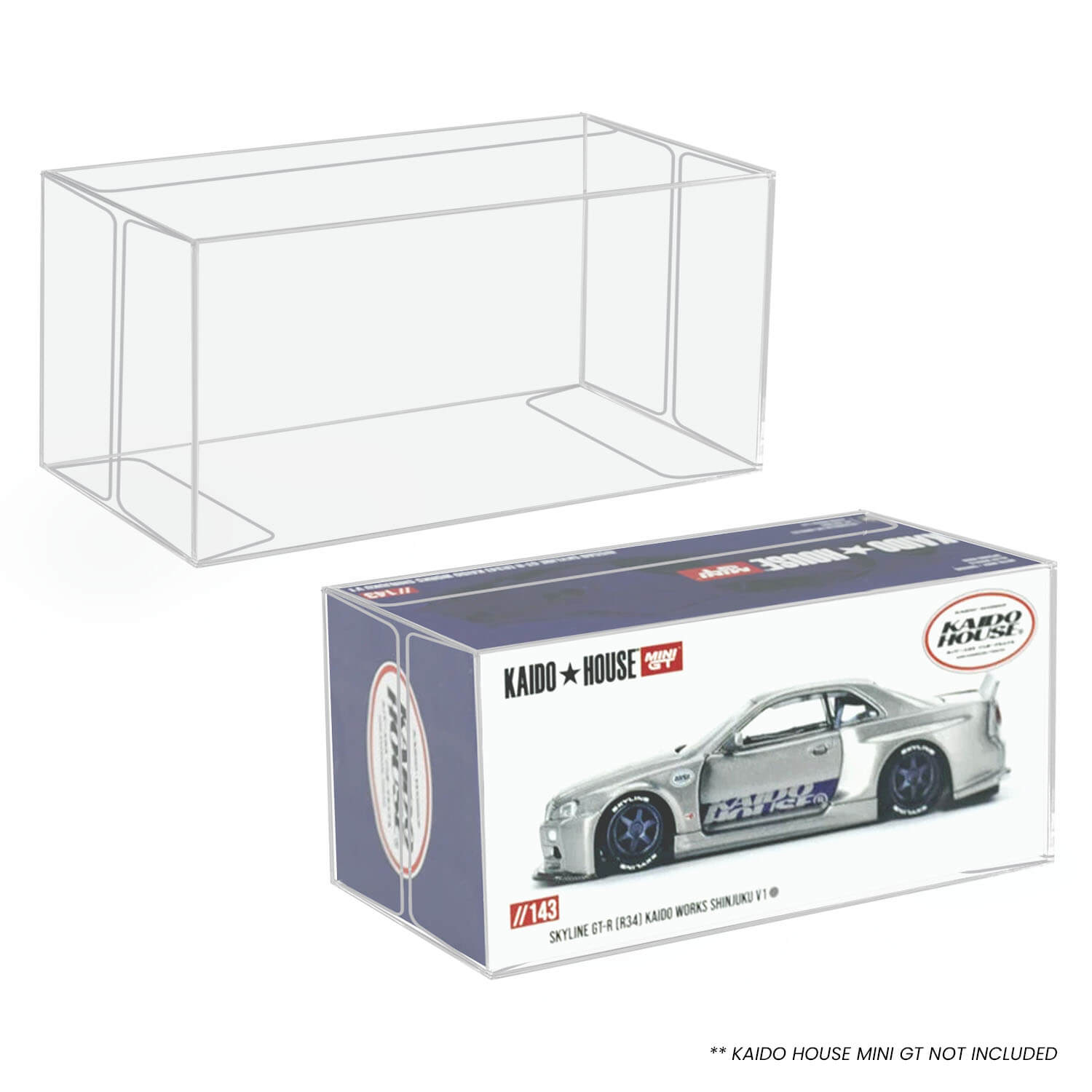 10x PET Box Protectors for Kaido House Mini GT 1:64 Diecast