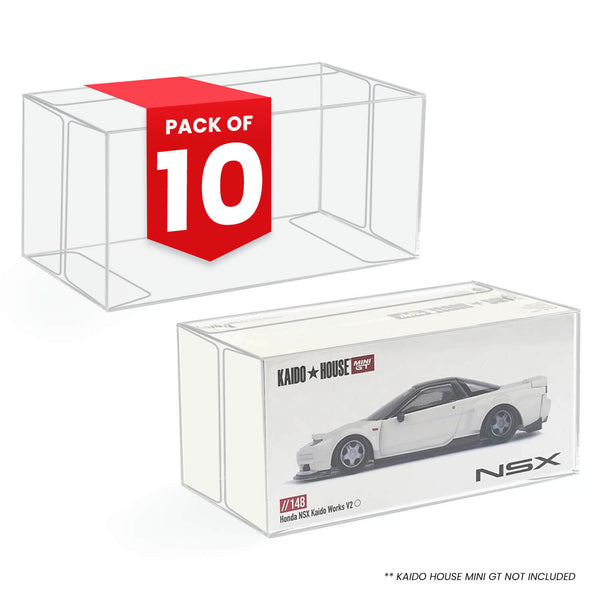Kaido House Mini GT 1:64 Protector – 10x PET Box Cases (10 × 6