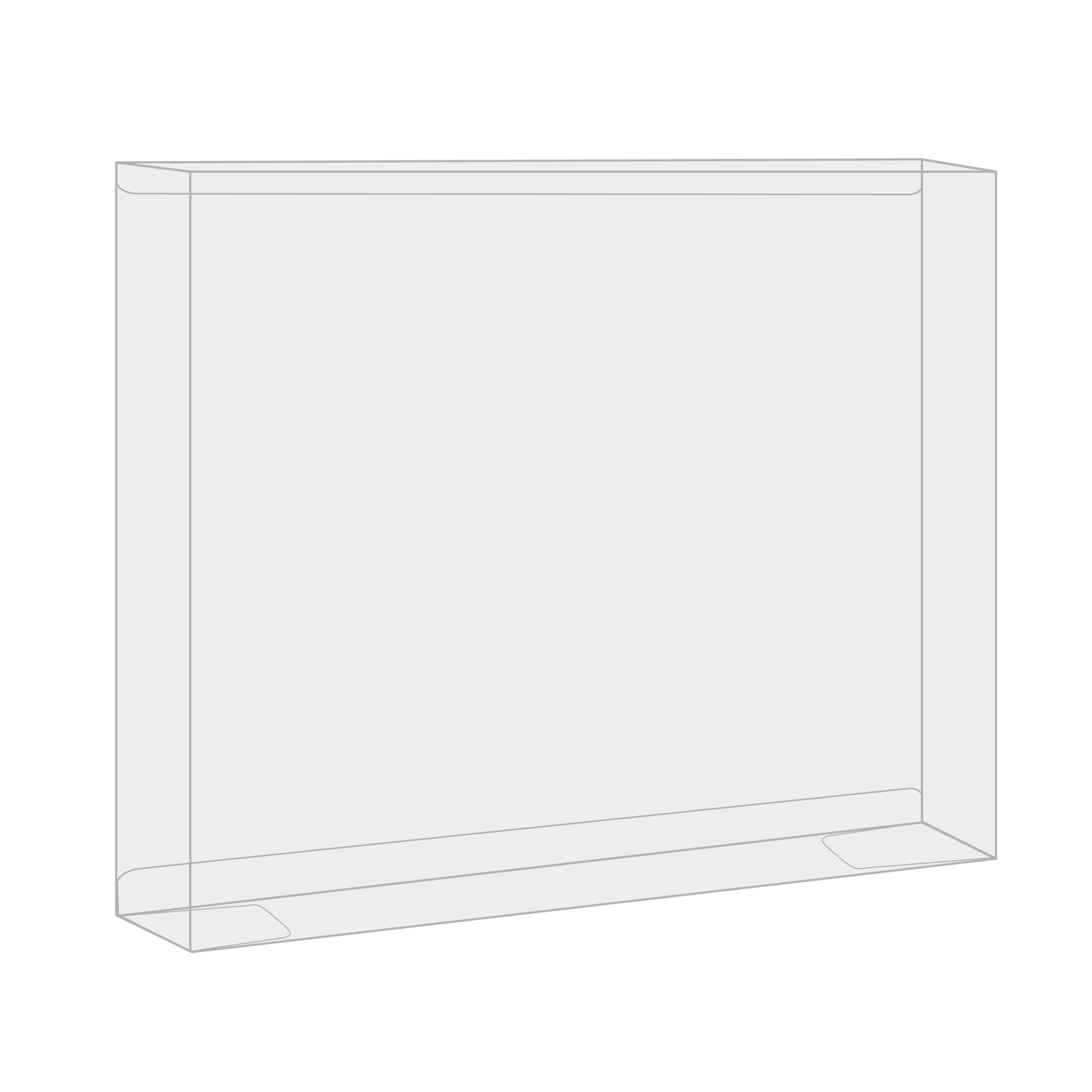 Empty protector case for Charizard ex Premium Collection, shown on  transparent background for clear view