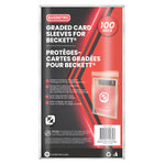 Graded card sleeves for Beckett slabs – protective BGS grading sleeves – EVORETRO 100 bags
