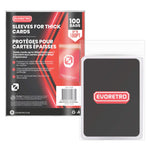 EVORETRO Large Card Sleeves – Fits Thick Cards Up to 180pt (Pack of 100)