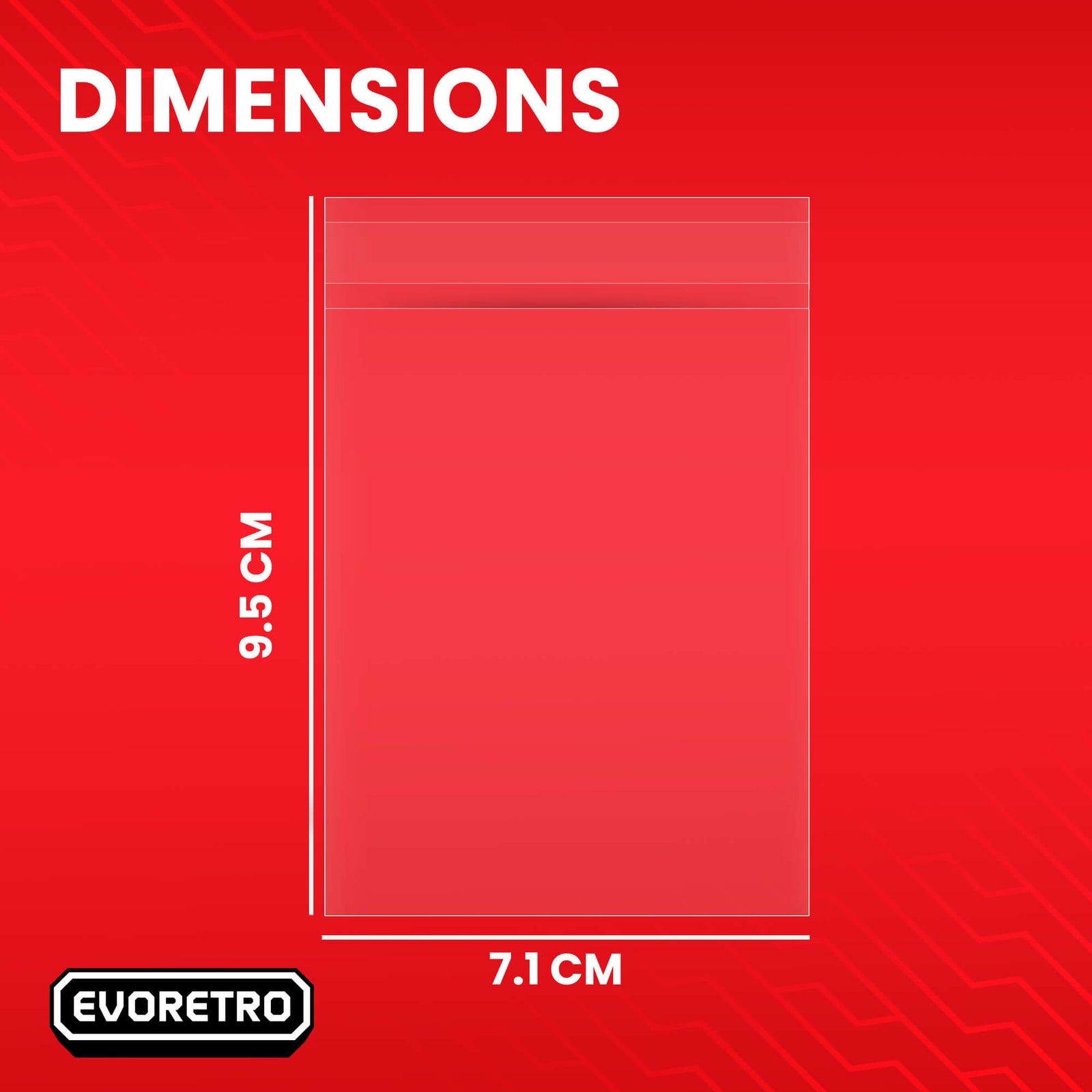 EVORETRO Large Card Sleeves – Fits Thick Cards Up to 180pt (Pack of 100)