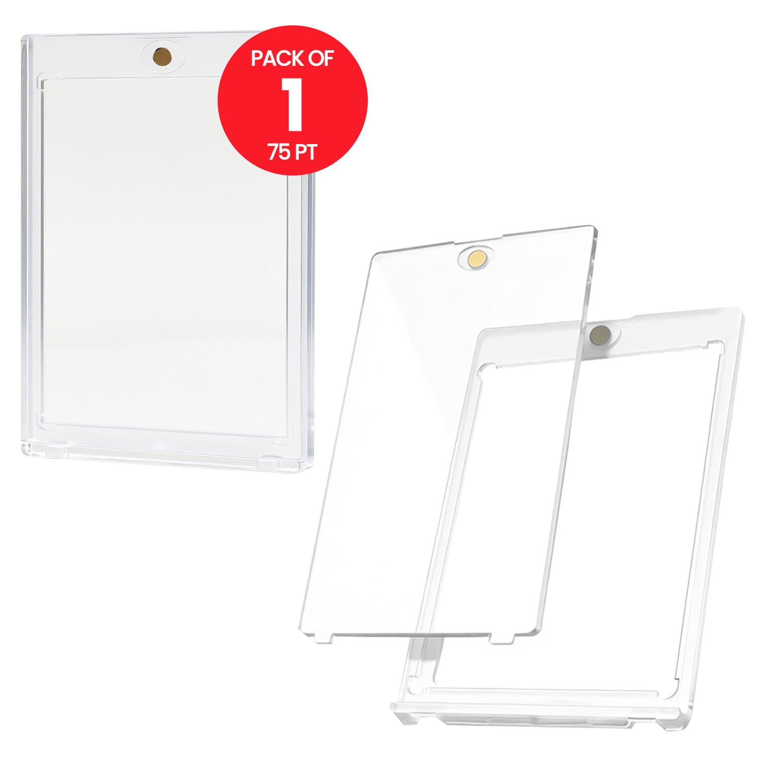 EVORETRO 75pt magnetic card holder clear acrylic case for thicker trading cards and memorabilia