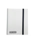 White 9 pocket card flex portfolio binder holding 360 trading cards with elastic strap