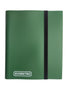 Green 9 pocket card flex portfolio binder holding 360 trading cards with elastic strap