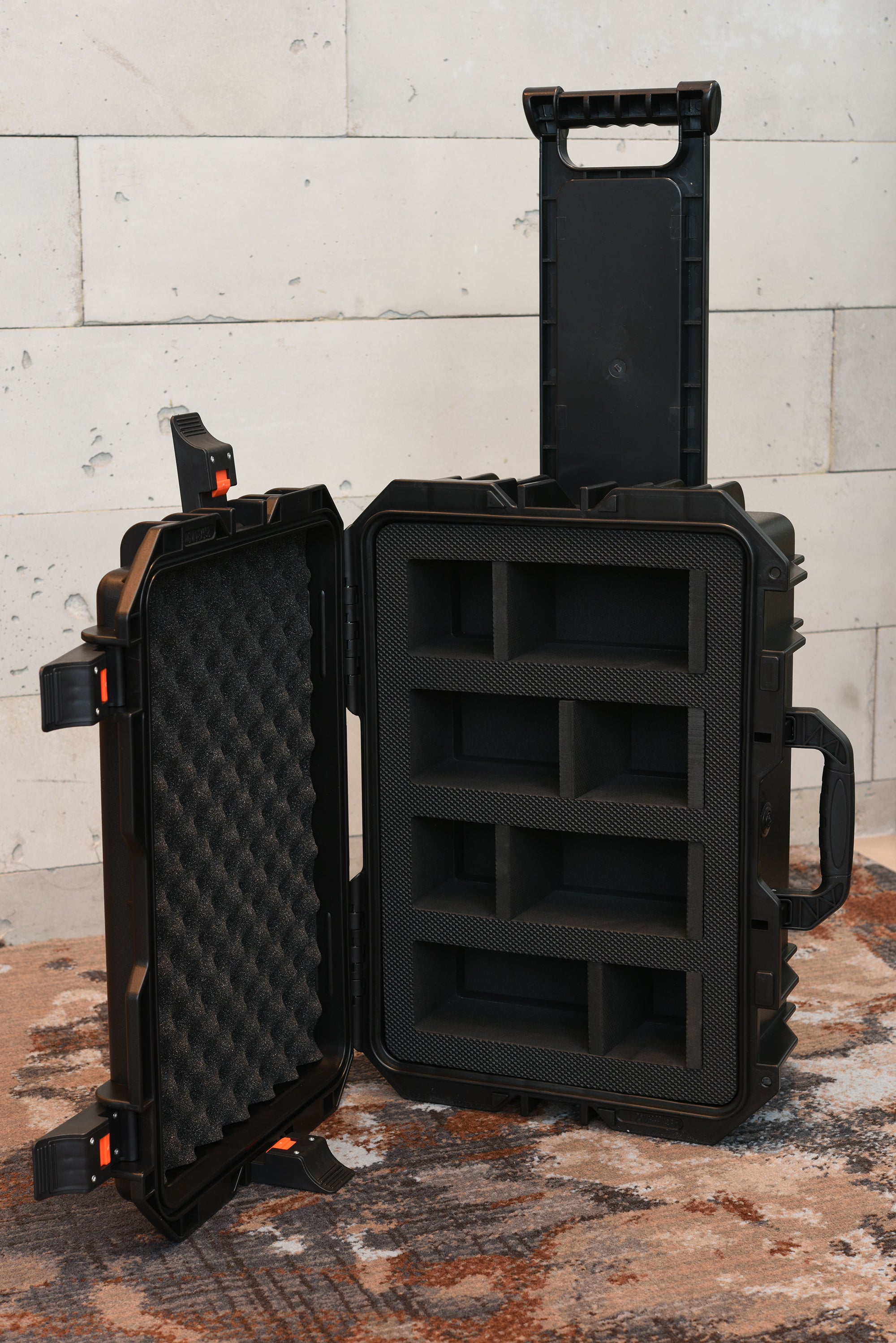 Evoretro Travel Roller Case Four Rows Open Front