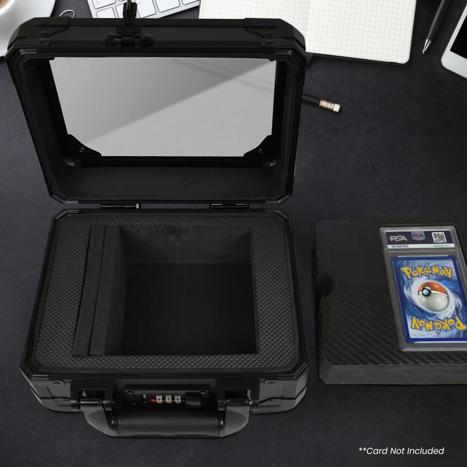 EVORETRO Graded Card Case — Mini with Display Window & Lock