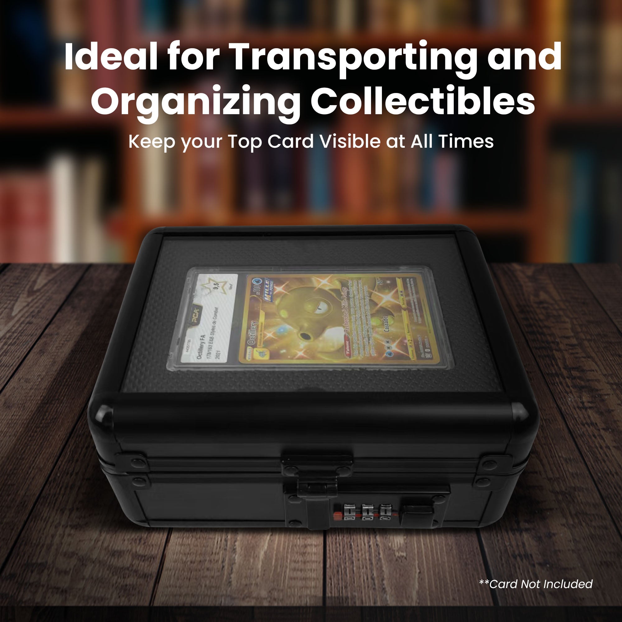 EVORETRO Graded Card Case — Mini with Display Window & Lock