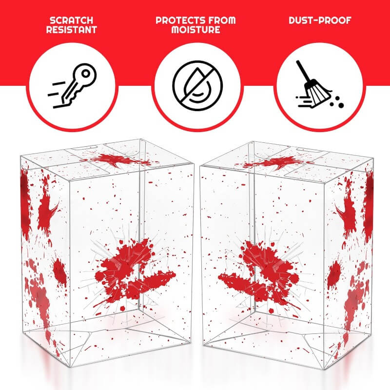 Funko Pop 4 Inches - Red Blood with Bullet Holes - PET Protector 0.40MM - Pack of 10