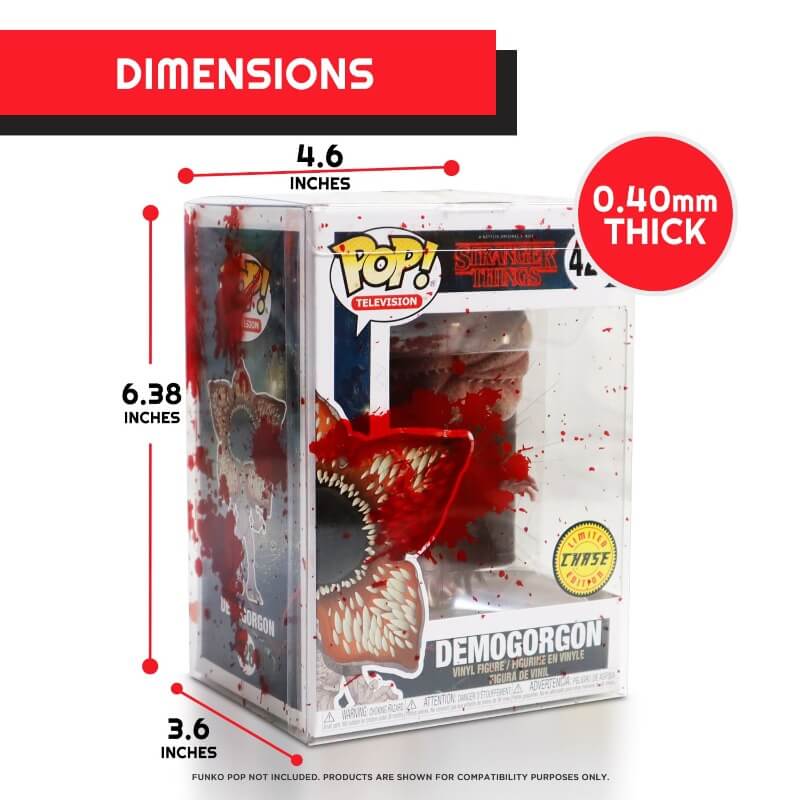 Funko Pop 4 Inches - Red Blood with Bullet Holes - PET Protector 0.40MM - Pack of 10