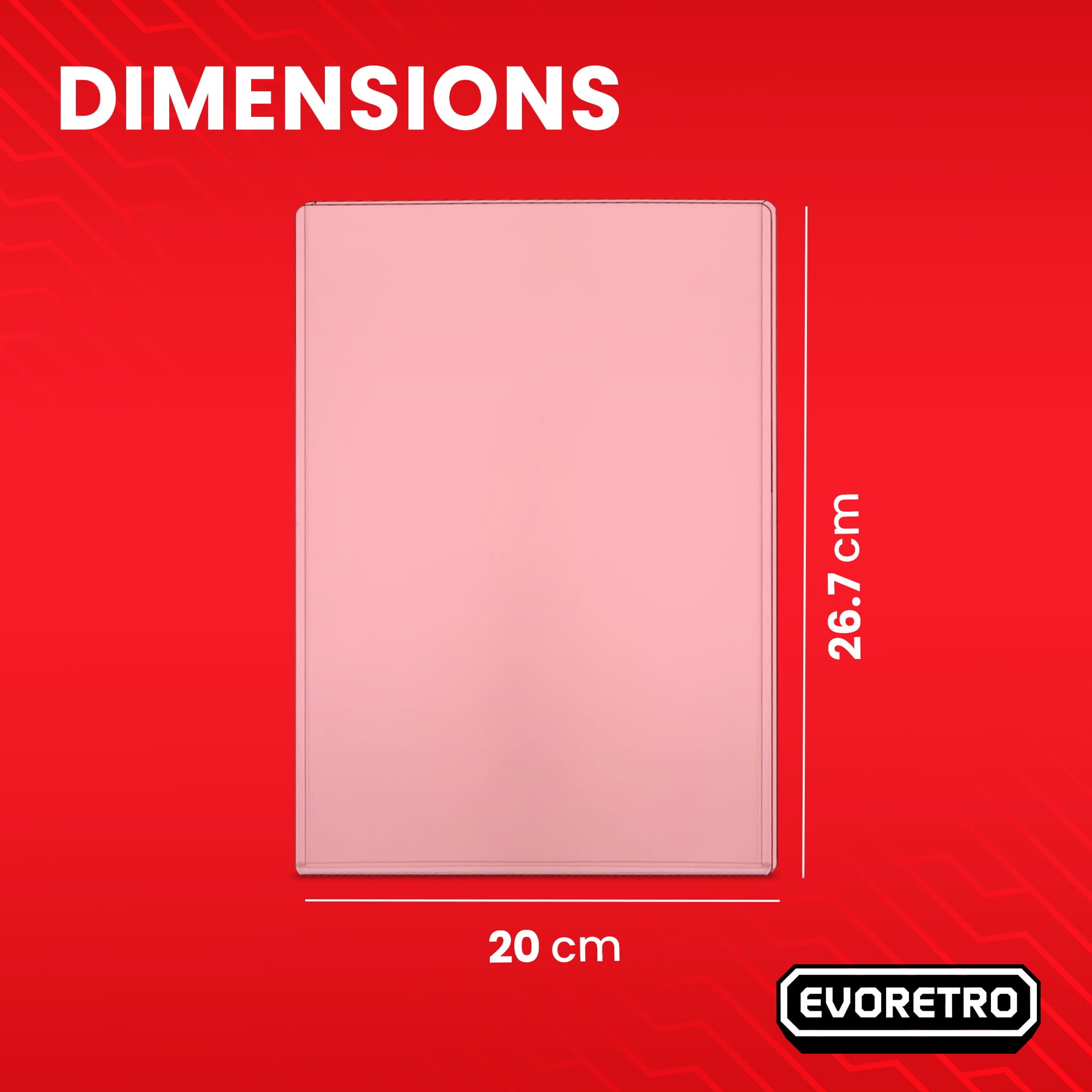 Golden Age Magazine Toploader - PVC Top Loader 7 7/8" x 10 1/2" - 10 Pack