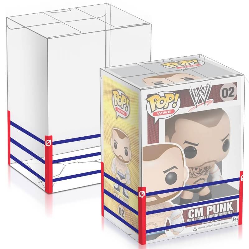 FUNKO POP 4 INCHES - WRESTLING RING - PET PROTECTOR 0.40MM - Pack of 10