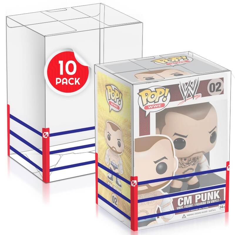 FUNKO POP 4 INCHES - WRESTLING RING - PET PROTECTOR 0.40MM - Pack of 10