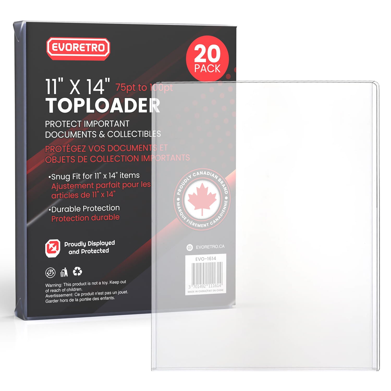 EVORETRO Hard Plastic Toploaders for Photos, Documents & Posters