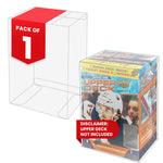 PET protector for Upper Deck Series 1 sports card sealed box – 0.45mm collectible box case – EVORETRO pack of 1