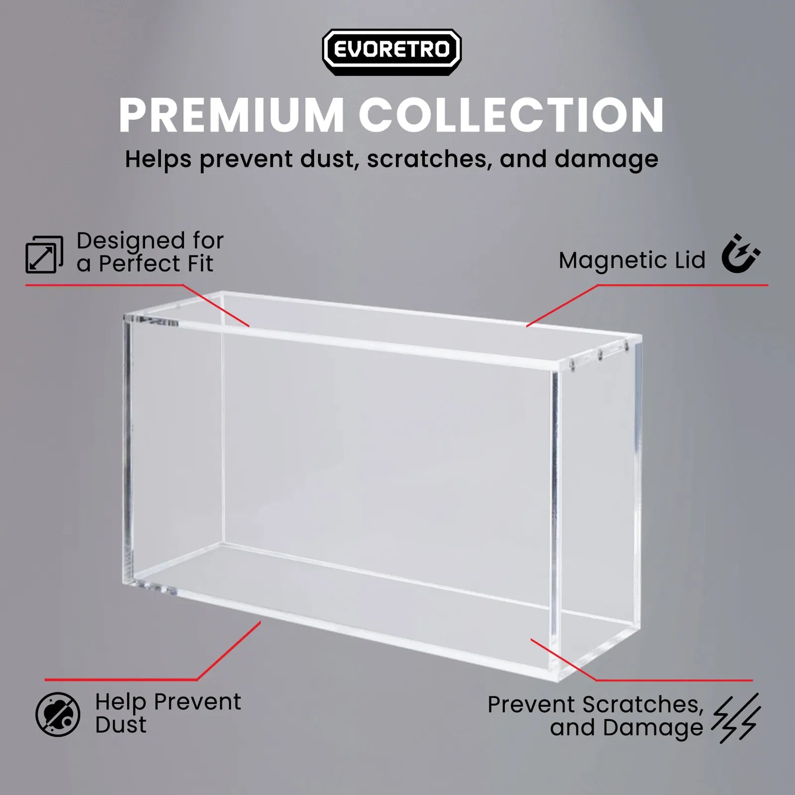 Acrylic Case Display for Pokémon Prismatic Evolutions Super Premium Collection Box
