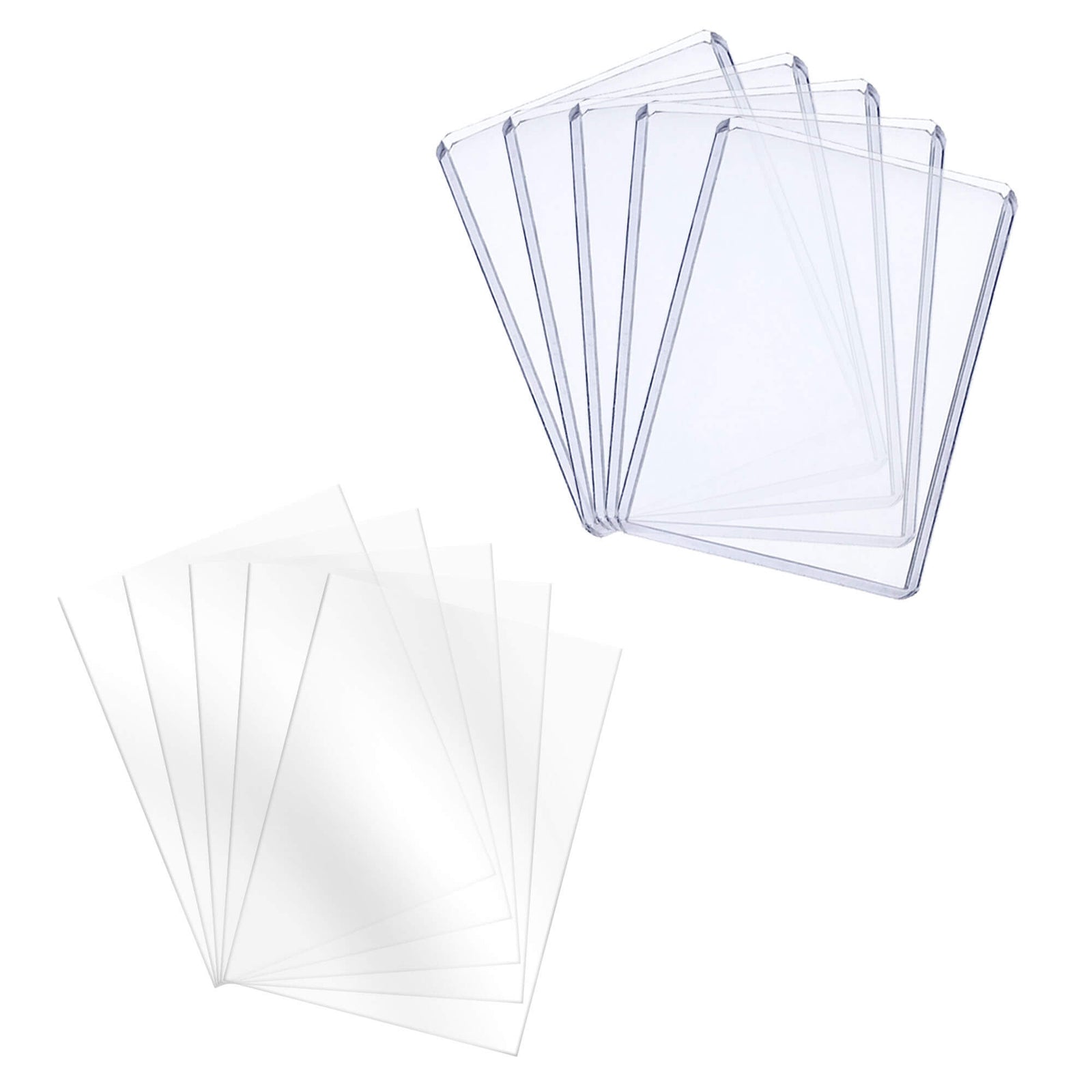 Top Loaders & Sleeves - Pack of 100 Toploaders 35PT & 100 Sleeves