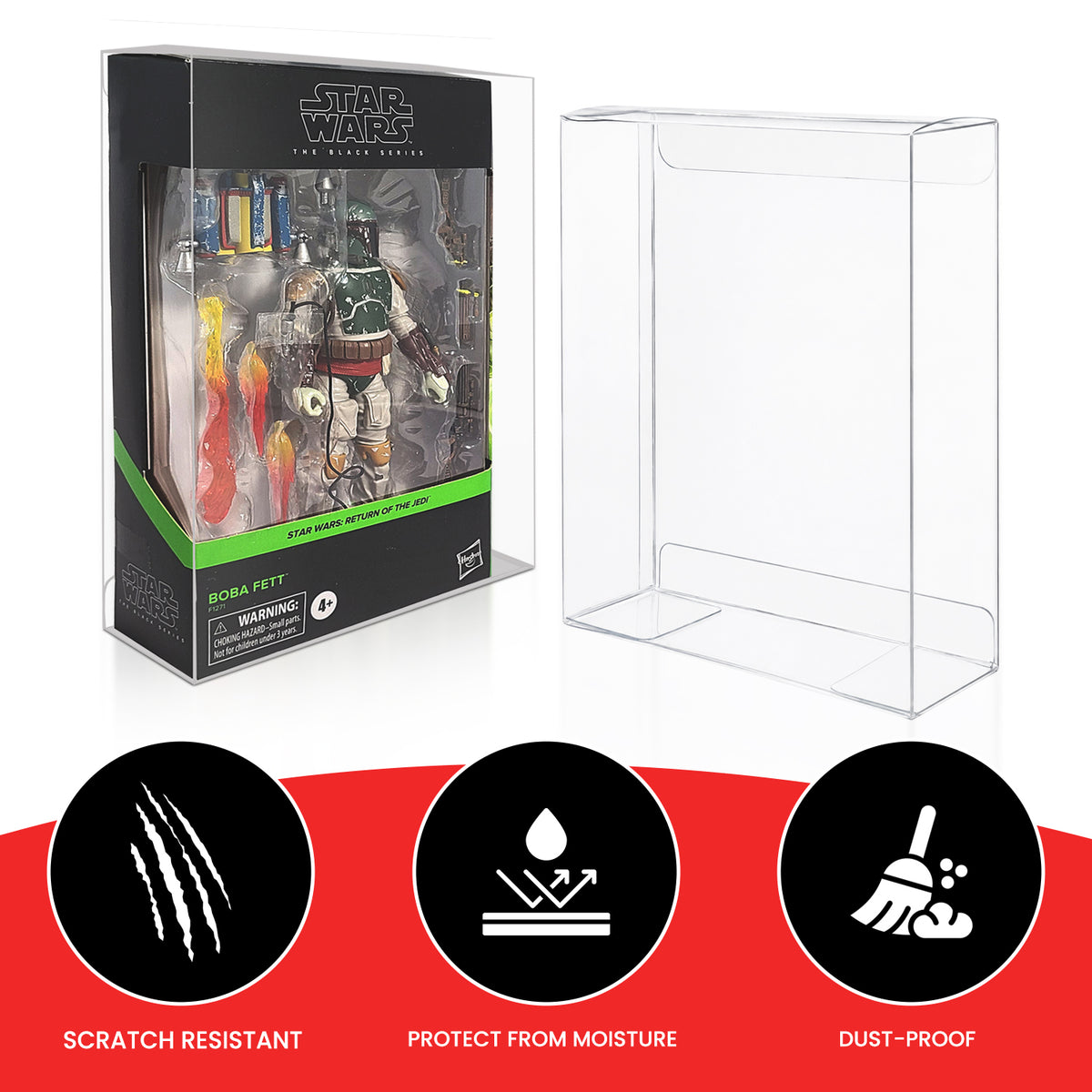 Protecteurs EVORETRO pour figurines Star Wars Black Series — paquet de 5