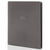 Gray 9 pocket zip up trading card binder holding 360 cards with zipper closure