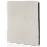 White 9 pocket zip up trading card binder holding 360 cards with zipper closure