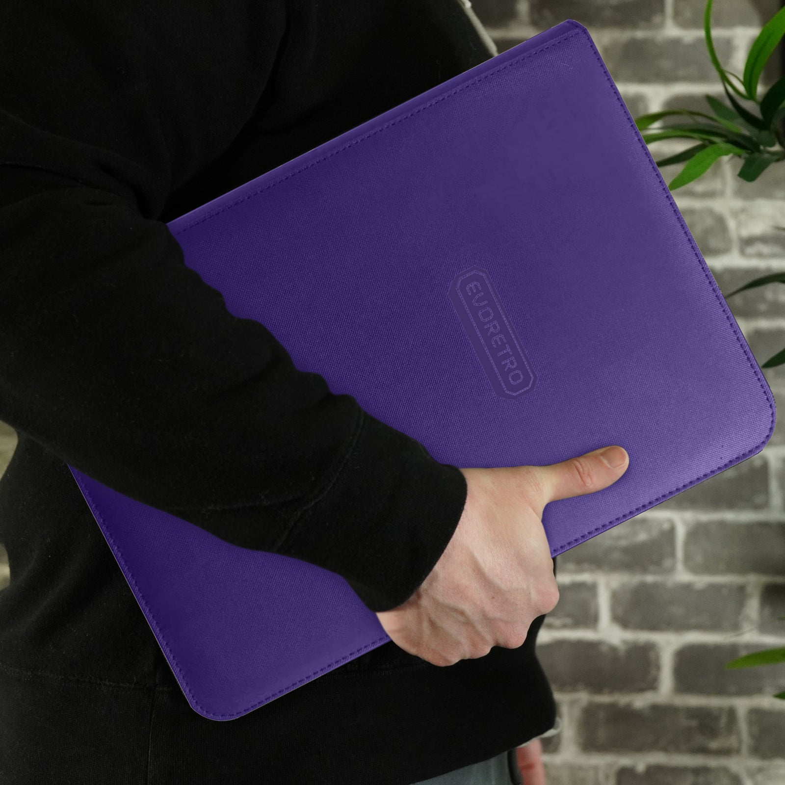 EVORETRO 9-Pocket Zip-Up Trading Card Binder for 360 cards