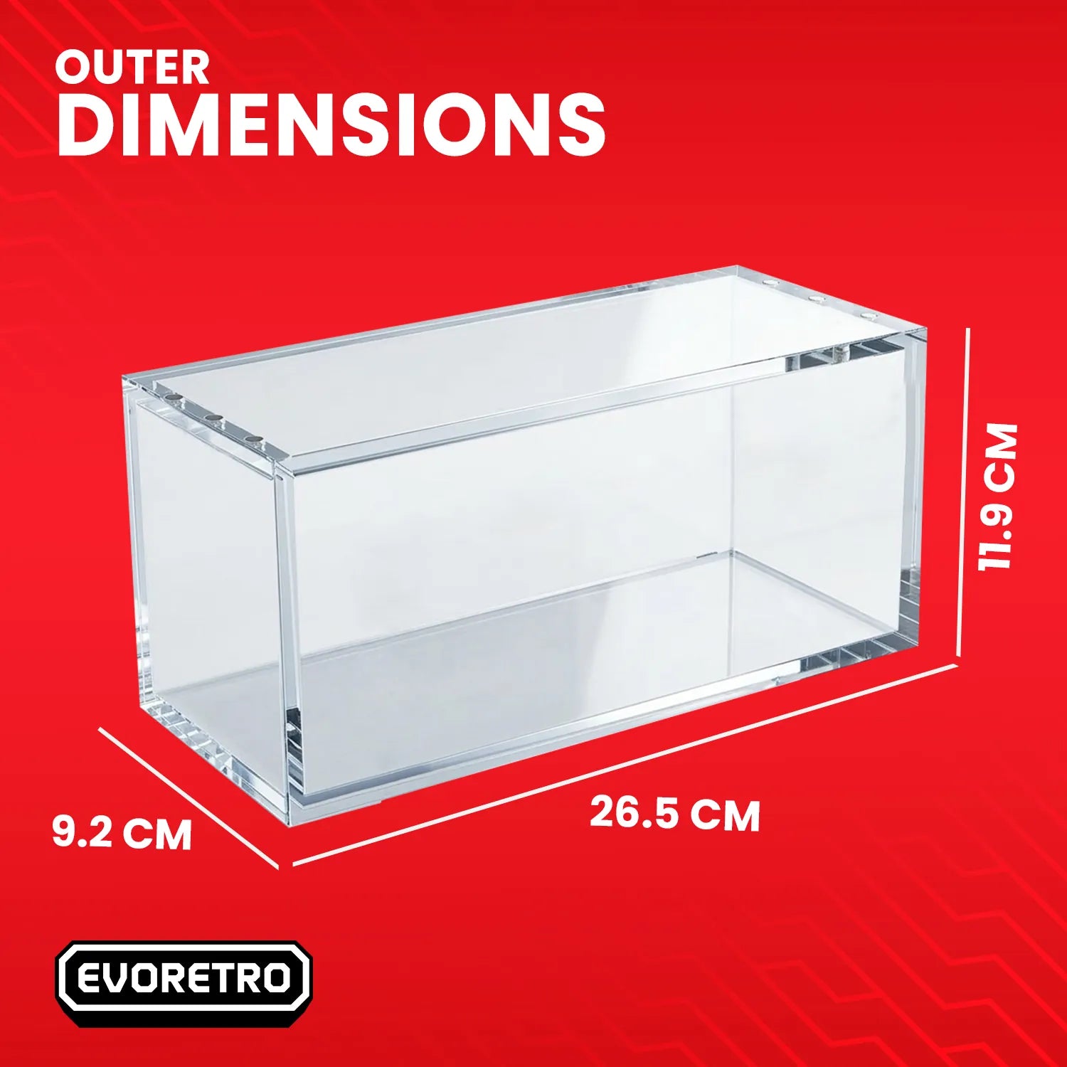 Magnetic Acrylic Display Case for Pokémon Center Japanese Special Poncho Pikachu Box