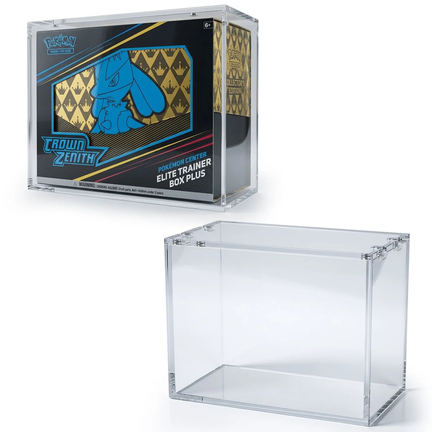 Magnetic Acrylic Display Case for Pokemon TCG Crown Zenith Pokemon Center ETB Plus