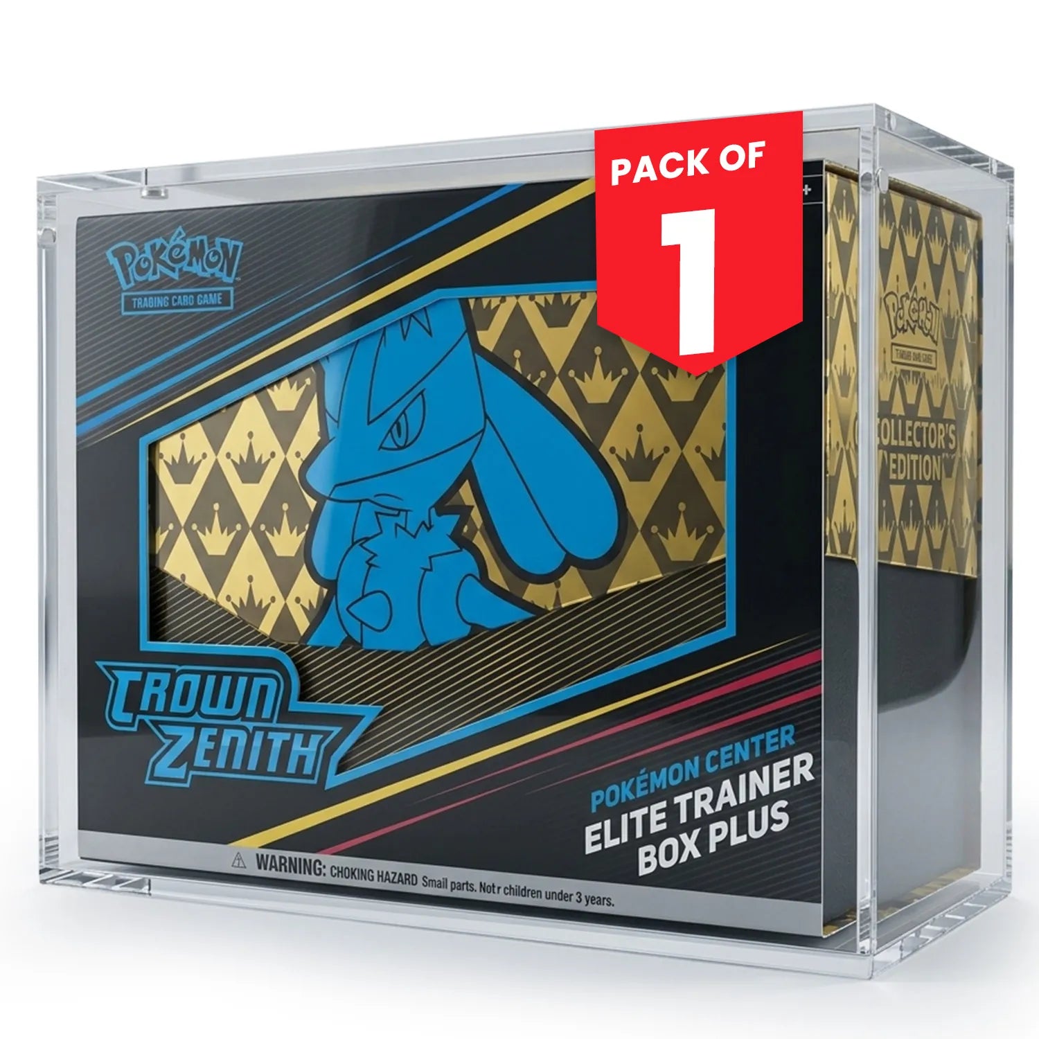 Magnetic Acrylic Display Case for Pokemon TCG Crown Zenith Pokemon Center ETB Plus
